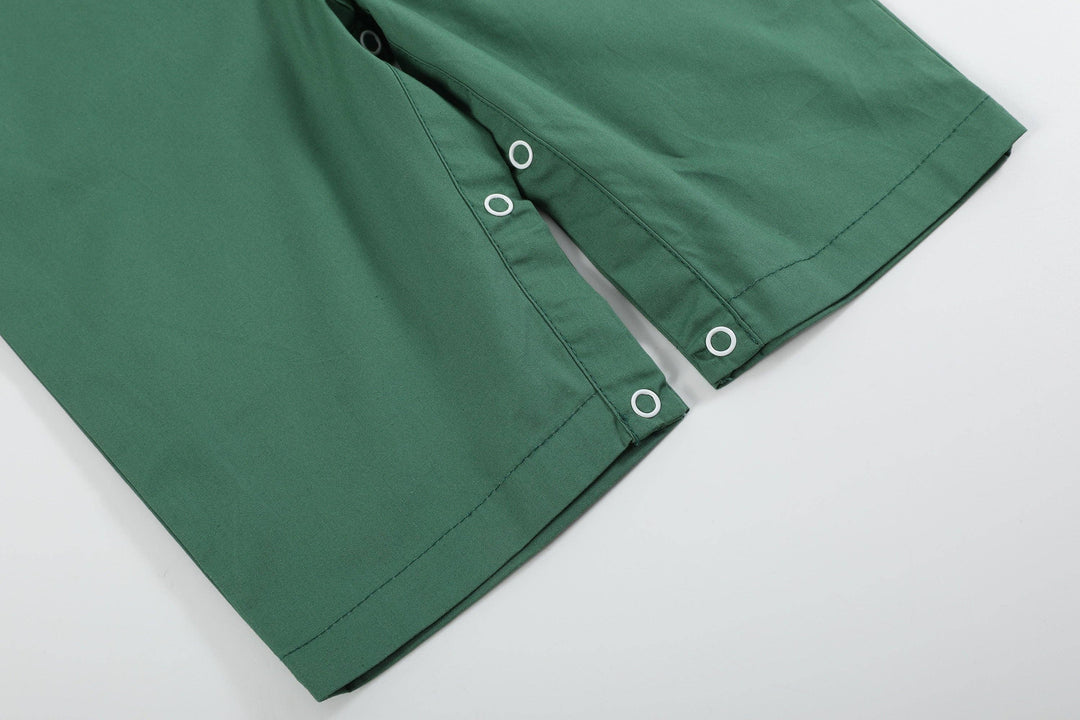 Green Santa Car Christmas Smocked Overalls - Premium Baby & Toddler Outfits from Lil Cactus - Just $36.95! Shop now at Pat's Monograms