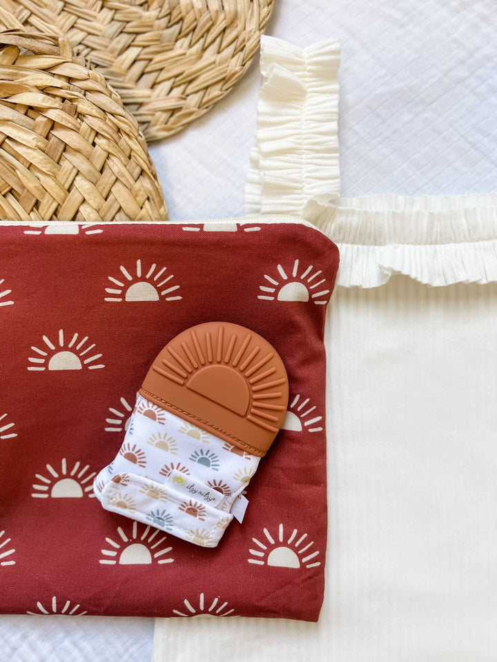 Itzy Mitt™ Silicone Teething Mitts: Dinosaur - Premium teethers from Itzy Ritzy - Just $9.95! Shop now at Pat's Monograms