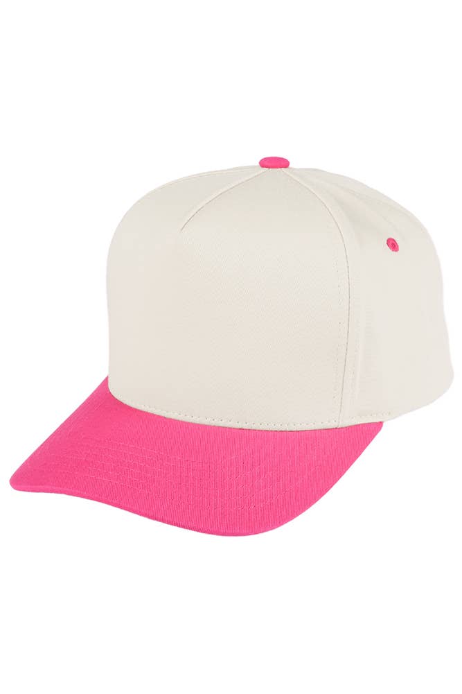 C.C Two Tone Canvas Trucker Hat Baseball Cap - Premium baseball cap from Hana - Just $12! Shop now at Pat's Monograms