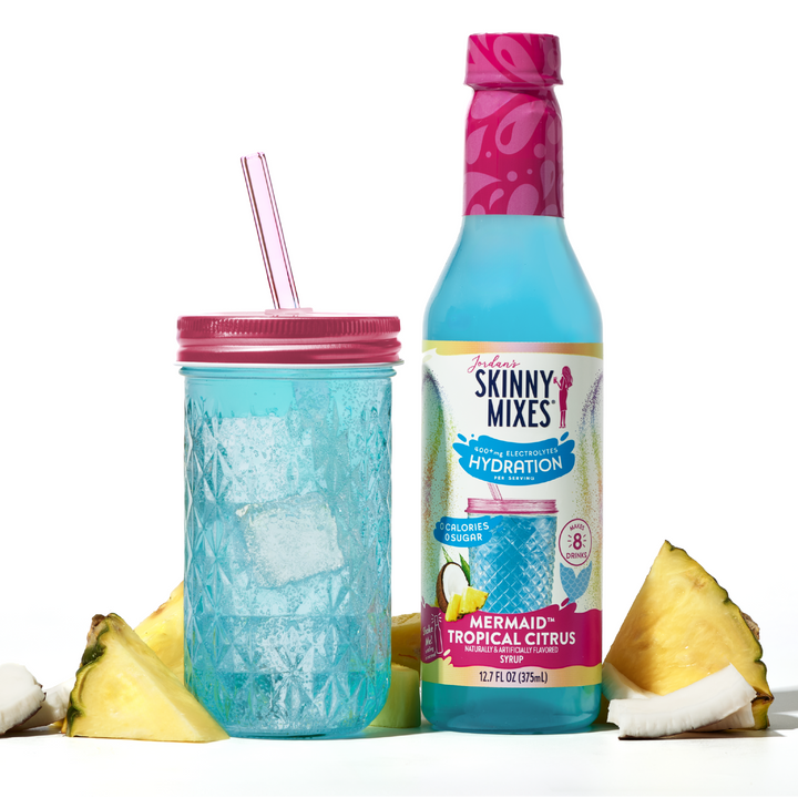 Sugar Free Mermaid Hydration Syrup with Electrolytes 375 ml - Premium drink mix from Jordan's Skinny Mixes - Just $7.95! Shop now at Pat's Monograms