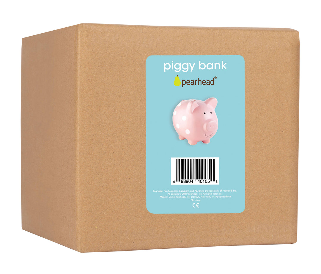 Polka Dot Piggy Bank - Premium Gifts from Pearhead - Just $21.95! Shop now at Pat's Monograms