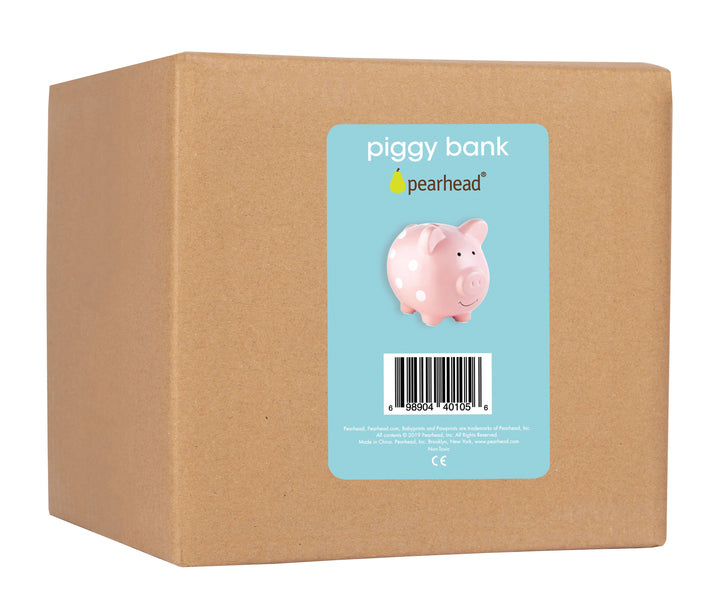 Polka Dot Piggy Bank - Premium Gifts from Pearhead - Just $21.95! Shop now at Pat's Monograms
