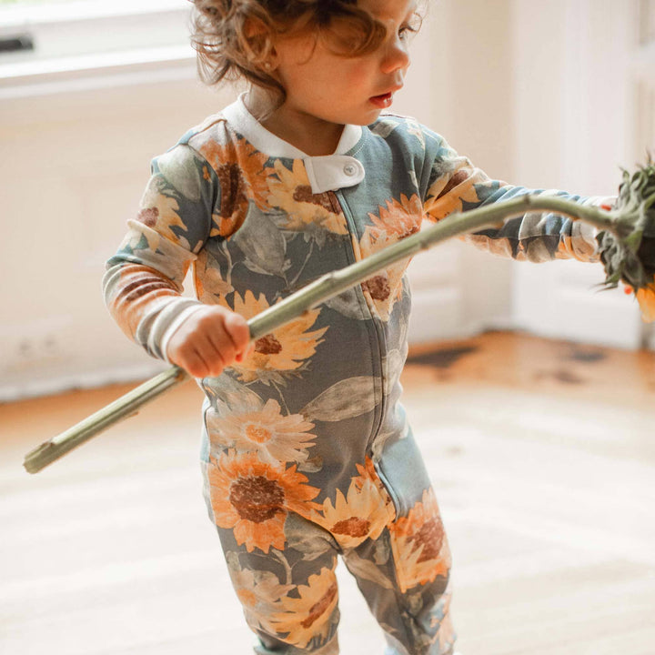 Sunflowers Sleep & Play - Premium Baby & Toddler Outfits from Burt's Bees Baby - Just $16.95! Shop now at Pat's Monograms