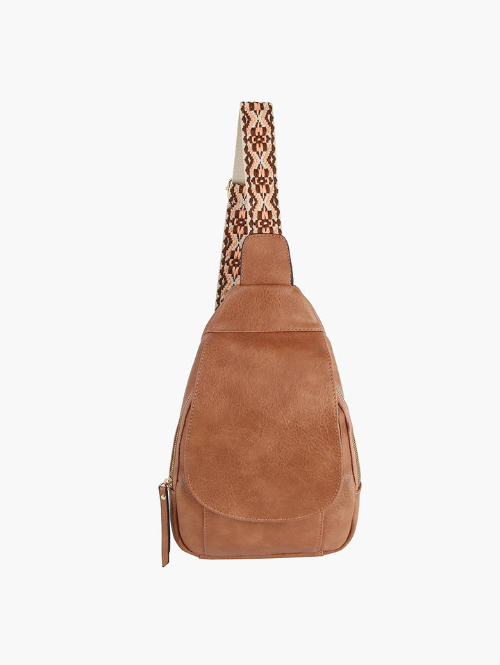 Guitar Strap Accented Crossbody Backpack - Premium handbag from Handbag Factory Corp - Just $42.95! Shop now at Pat's Monograms