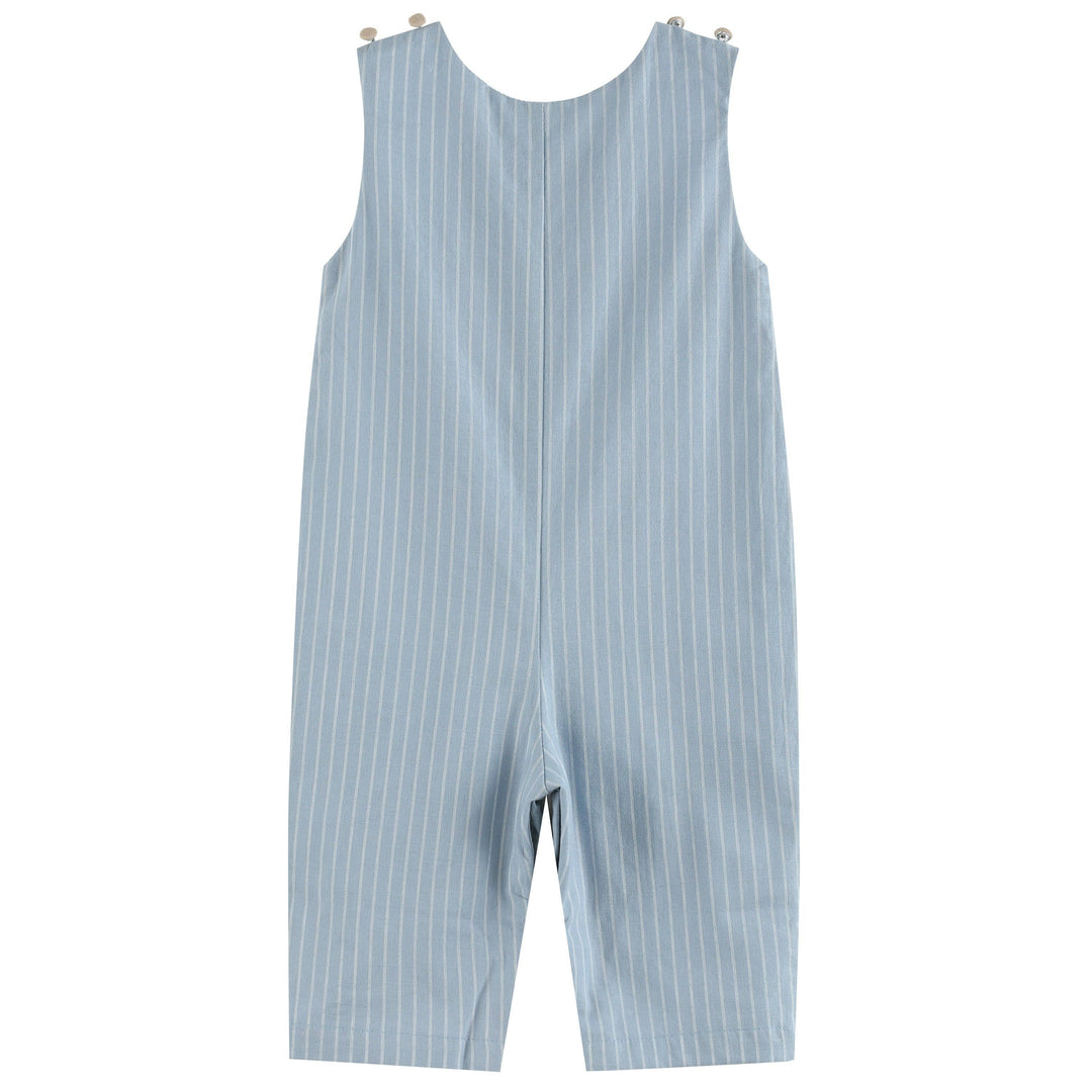 Light Blue Puppy Smocked Overalls - Premium Baby & Toddler Outfits from Lil Cactus - Just $34.95! Shop now at Pat's Monograms