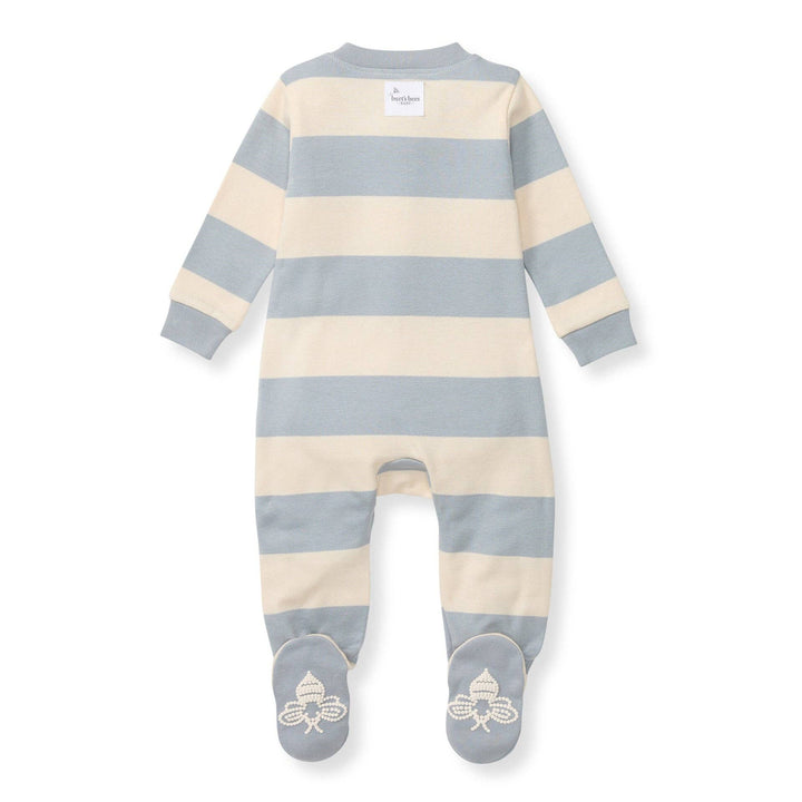 Rugby Stripe Organic Cotton Sleep & Play - Quarry - Premium Baby & Toddler Outfits from Burt's Bees Baby - Just $14.95! Shop now at Pat's Monograms