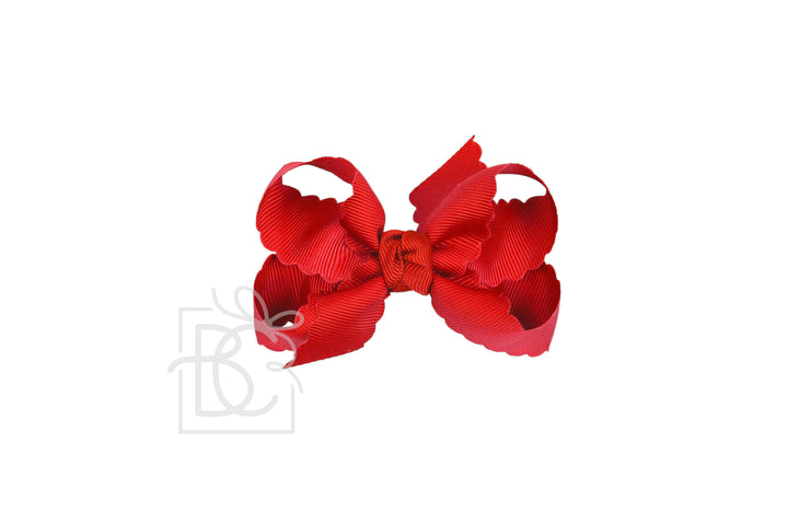 SCALLOPED EDGE BOW - Premium Hair Bows from Beyond Creations, LLC - Just $9.95! Shop now at Pat's Monograms