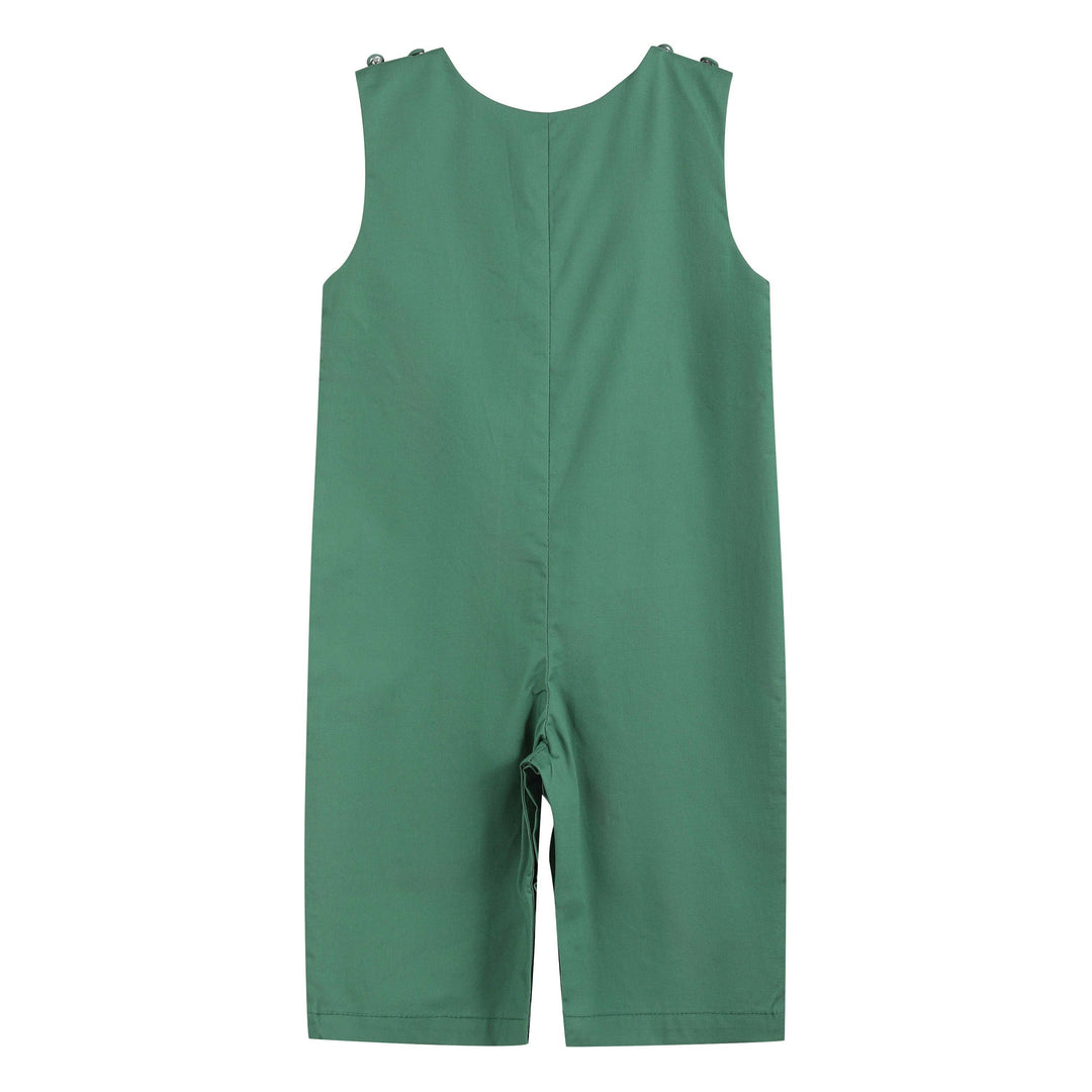 Green Santa Car Christmas Smocked Overalls - Premium Baby & Toddler Outfits from Lil Cactus - Just $36.95! Shop now at Pat's Monograms