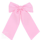 Matte Satin Longtail Hair Bow with Euro Knot - Premium Hairbows from Beyond Creations, LLC - Just $19.95! Shop now at Pat's Monograms