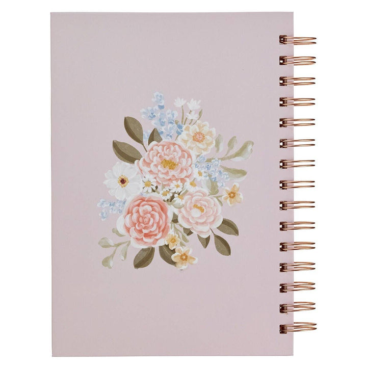 Journal Wirebound Pink Floral Strength & Dignity Prov. 31:25 - Premium Christian Gift Items from Christian Art Gifts - Just $11.95! Shop now at Pat's Monograms