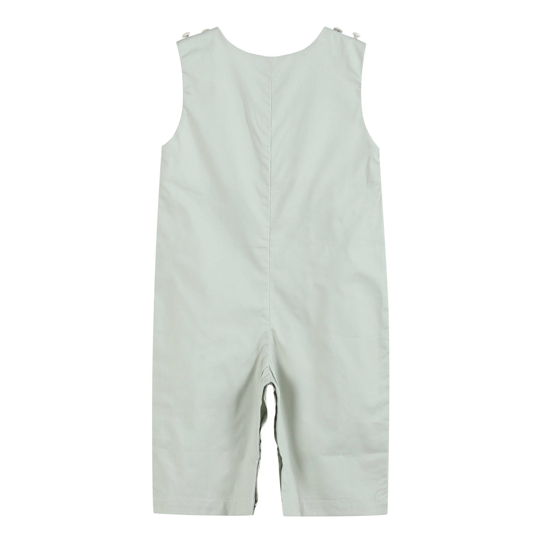 Sage Green Construction Smocked Overalls - Premium Baby & Toddler Outfits from Lil Cactus - Just $38.95! Shop now at Pat's Monograms