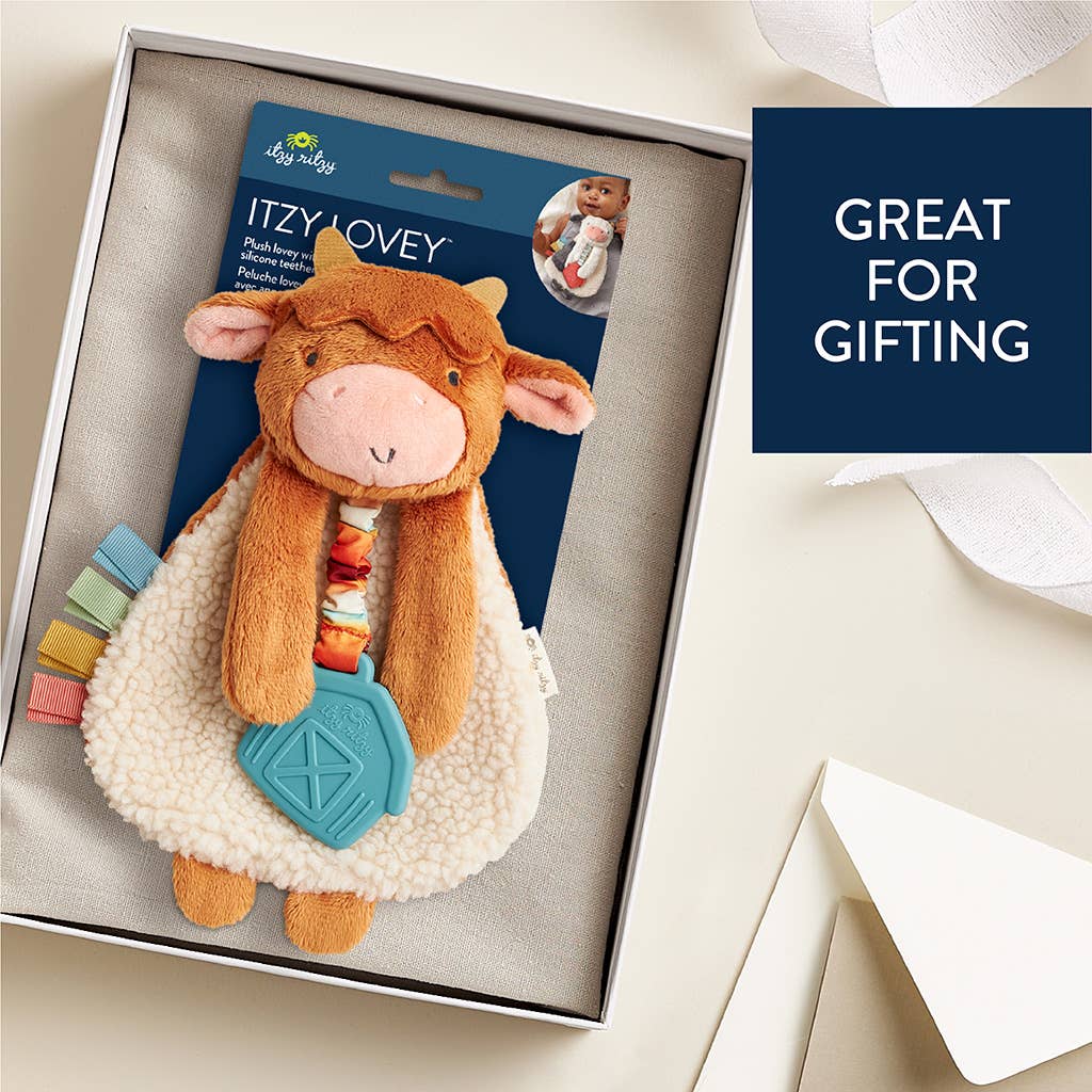Highland Cow Itzy Friends Lovey™ Plush - Premium Baby Soothers from Itzy Ritzy - Just $13.95! Shop now at Pat's Monograms