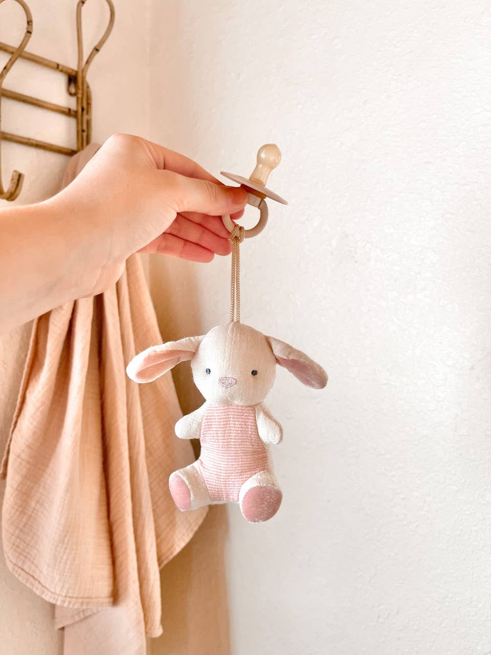 Bitzy Pal Natural Rubber Pacifier & Plush - Premium  from Itzy Ritzy - Just $14.95! Shop now at Pat's Monograms