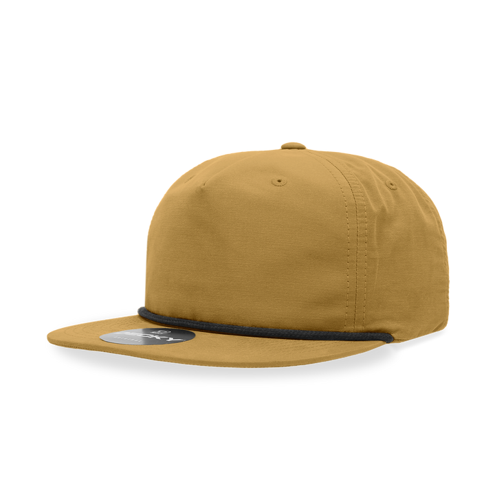 Decky 6032 Classic Rope Cap, 5 Panel Flat Bill Hat, Snapback - Premium Caps from The Park Wholesale - Just $14.95! Shop now at Pat's Monograms