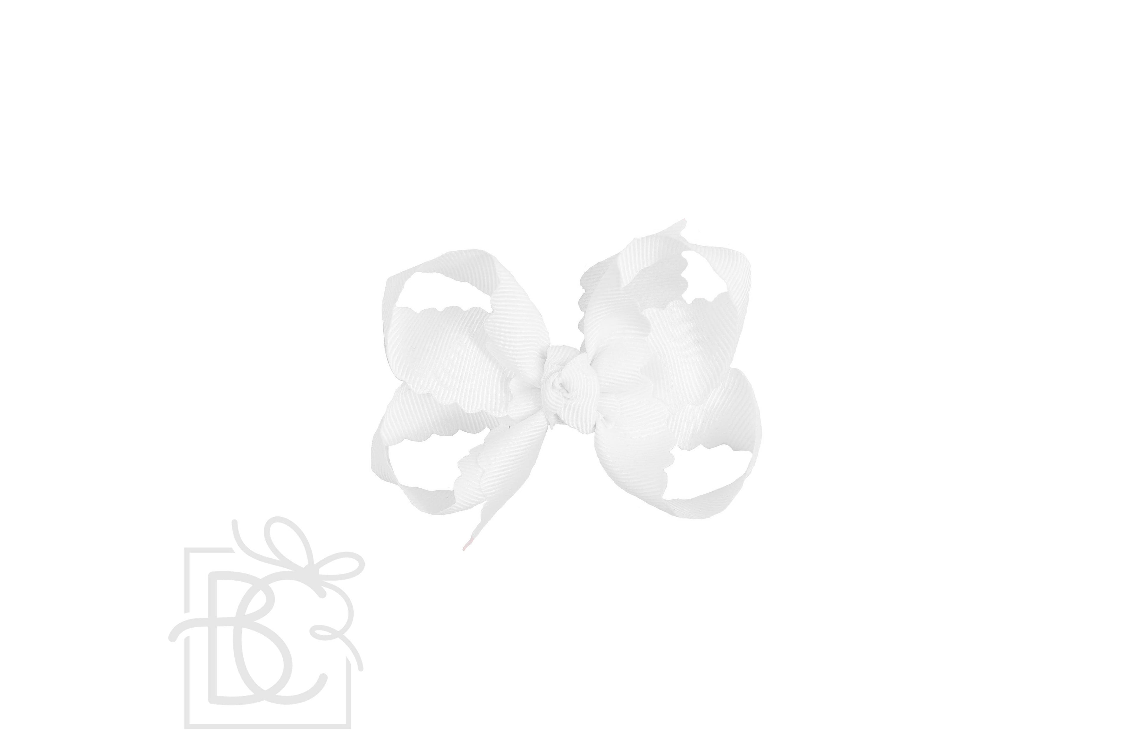 SCALLOPED EDGE BOW - Premium Hair Bows from Beyond Creations, LLC - Just $9.95! Shop now at Pat's Monograms