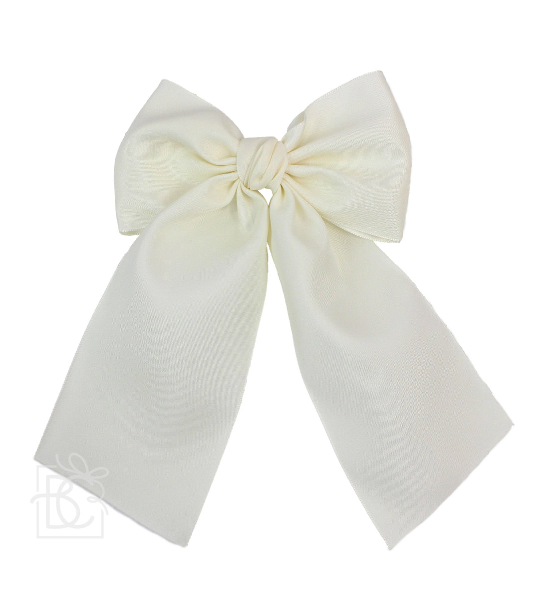 OPAQUE SATIN BOW W/ EURO KNOT & TAILS  ON AN ALLIGATOR CLIP - Premium Hairbows from Beyond Creations, LLC - Just $19.95! Shop now at Pat's Monograms