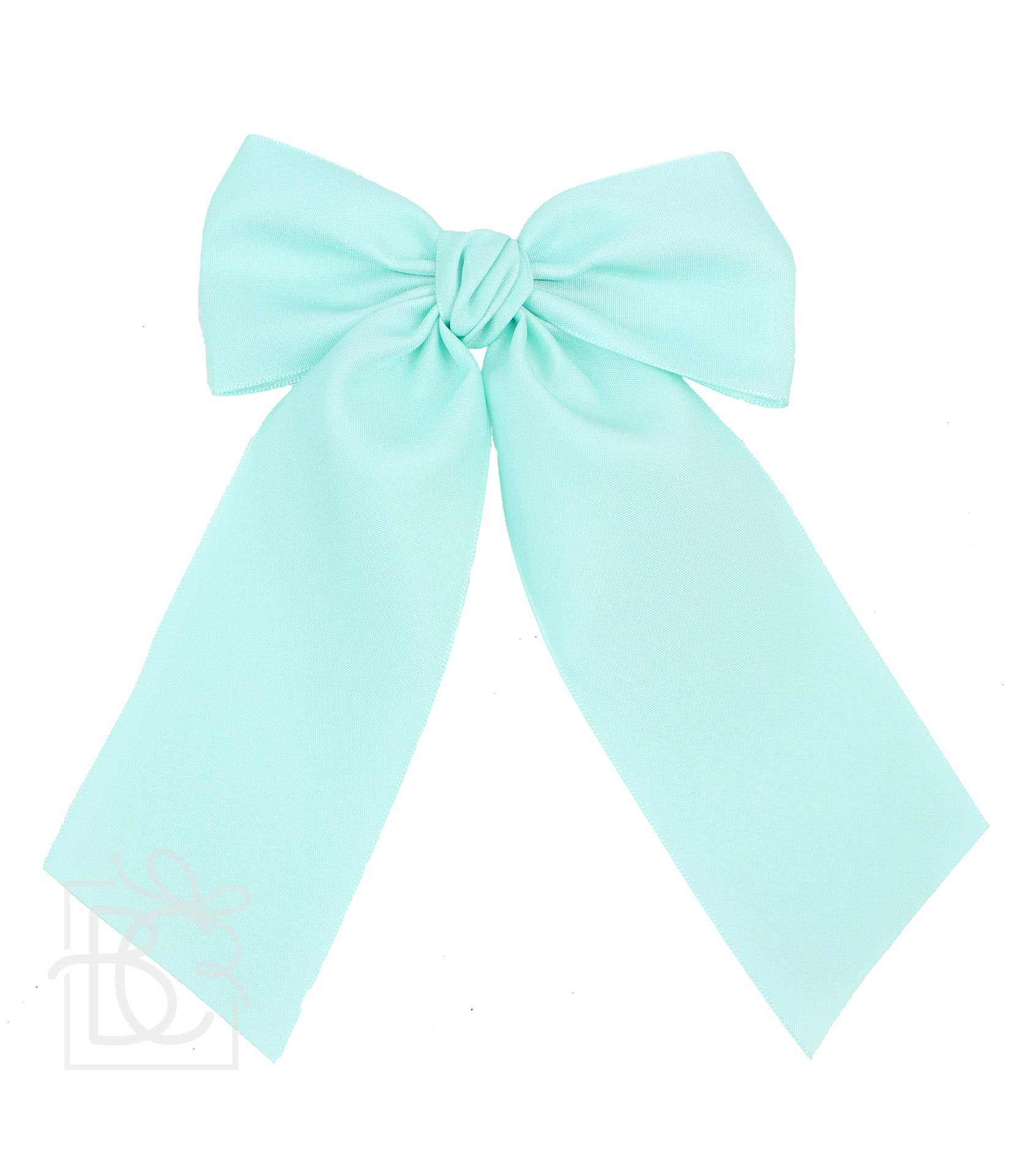 Matte Satin Longtail Hair Bow with Euro Knot - Premium Hairbows from Beyond Creations, LLC - Just $19.95! Shop now at Pat's Monograms