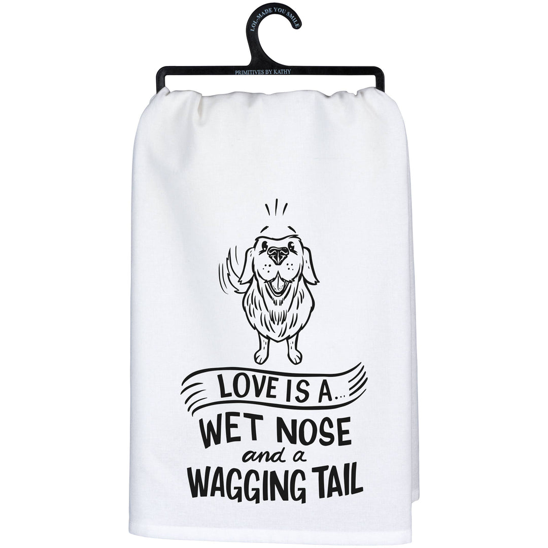 Wagging Tail Kitchen Towel - Premium Kitchen Towel from Primitives by Kathy - Just $8.95! Shop now at Pat's Monograms