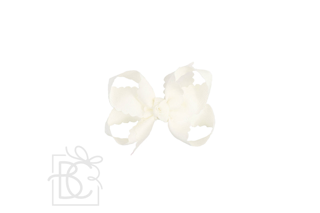 SCALLOPED EDGE BOW - Premium Hair Bows from Beyond Creations, LLC - Just $9.95! Shop now at Pat's Monograms