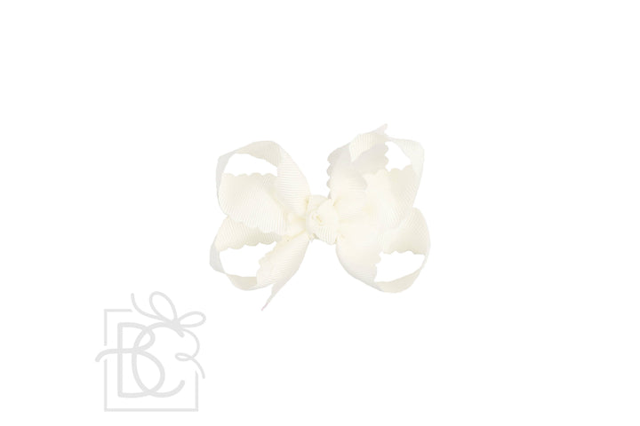 SCALLOPED EDGE BOW - Premium Hair Bows from Beyond Creations, LLC - Just $9.95! Shop now at Pat's Monograms