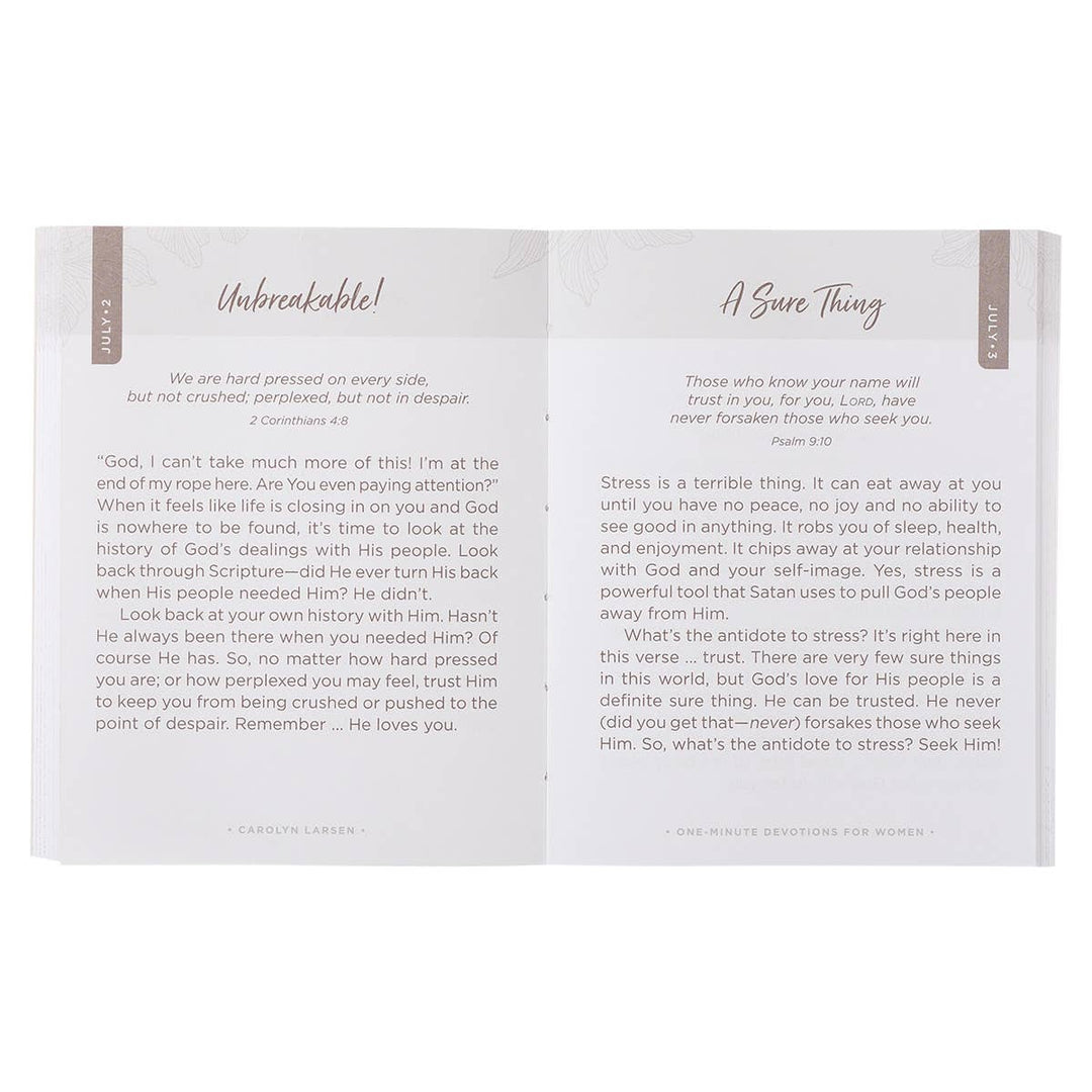 One-Minute Devotions for Women Softcover - Premium Books and Devotionals from Christian Art Gifts - Just $11.95! Shop now at Pat's Monograms