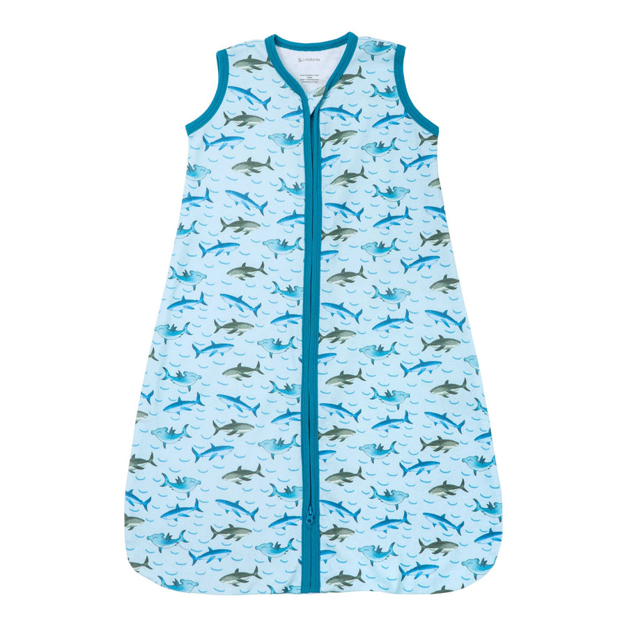 Jawsome Shark Sleep Sack, 100% Organic Cotton - Premium Baby Sleepwear from LollyBanks - Just $21.95! Shop now at Pat's Monograms