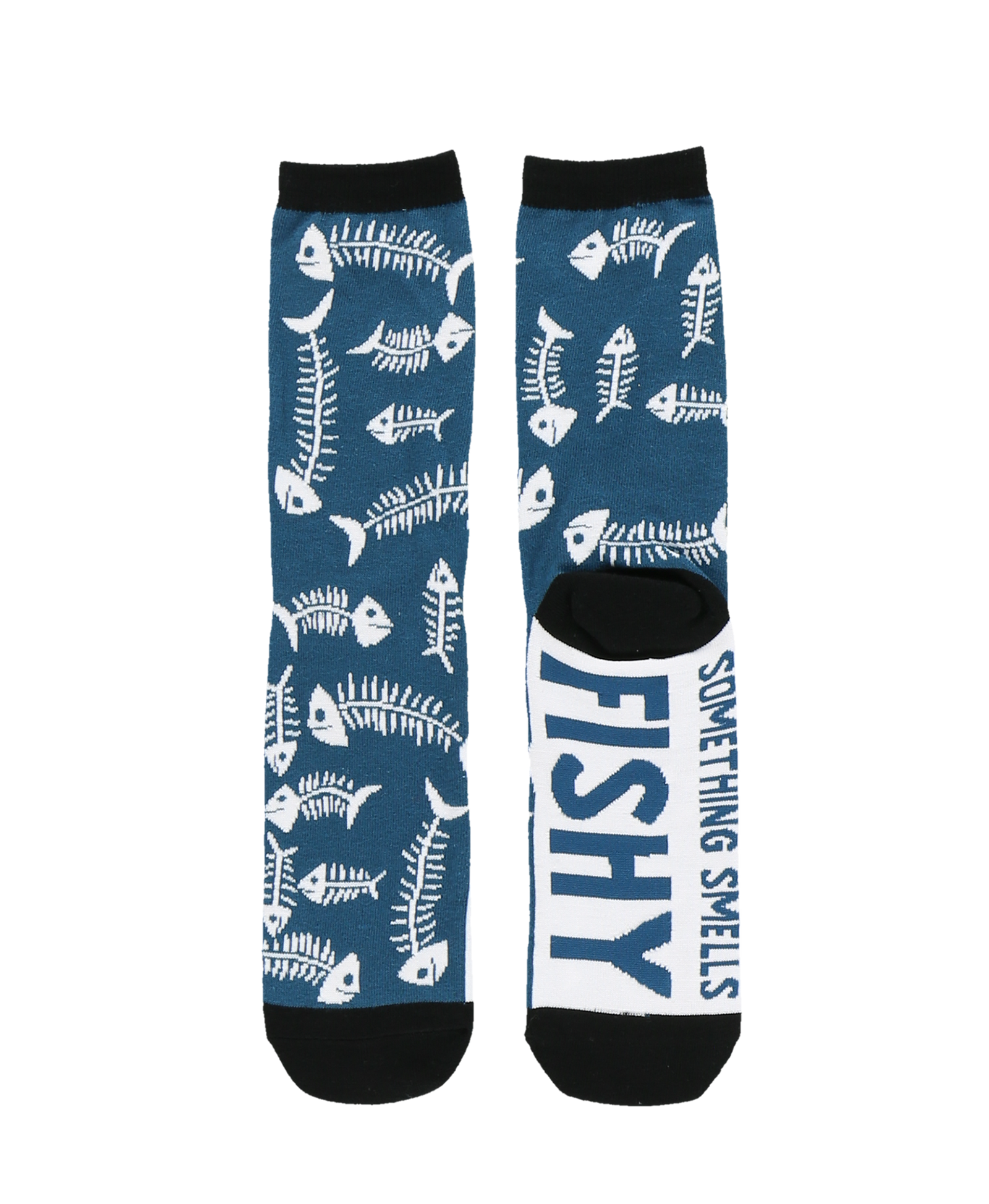 Something's Fishy Crew Sock - Premium Socks from Lazy One - Just $9.95! Shop now at Pat's Monograms