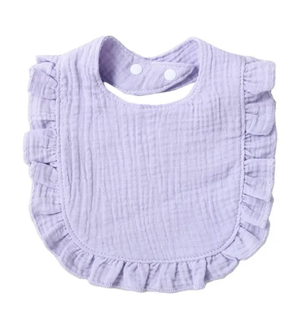 Muslin Ruffle Bib - Premium Baby Accessories from Zsa Zsa & LoLLi - Just $8.95! Shop now at Pat's Monograms