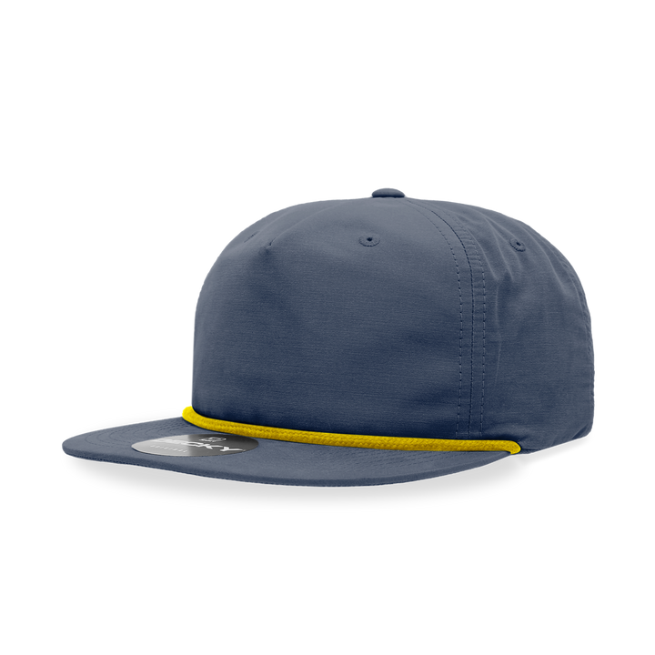 Decky 6032 Classic Rope Cap, 5 Panel Flat Bill Hat, Snapback - Premium Caps from The Park Wholesale - Just $14.95! Shop now at Pat's Monograms
