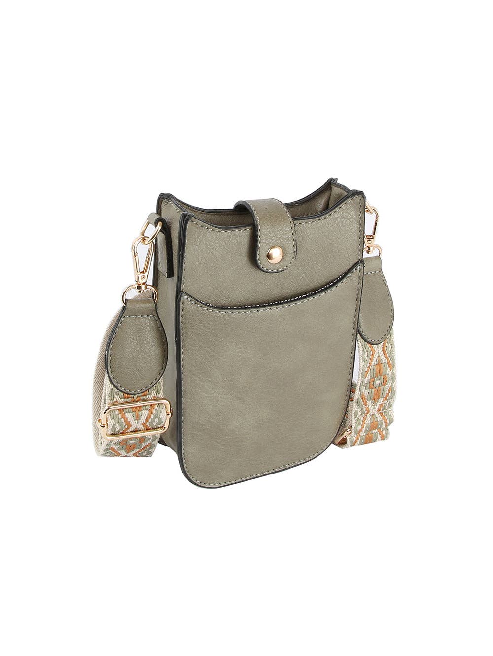 Woven Strap Accented Crossbody Sling - Premium handbag from Handbag Factory Corp - Just $29.95! Shop now at Pat's Monograms