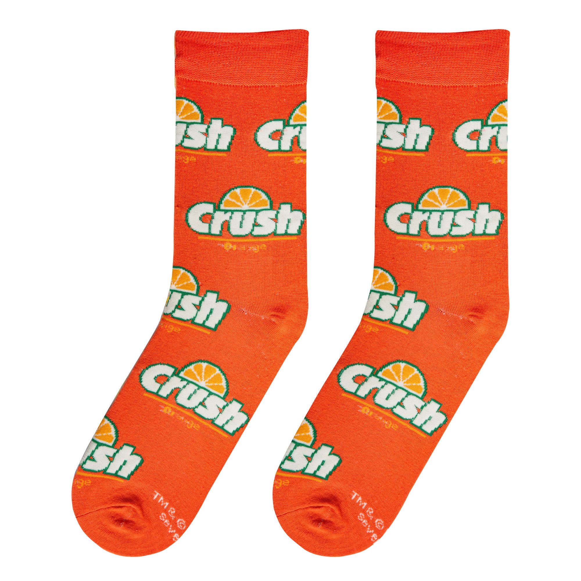 Orange Crush - Men's Crew Folded - Premium  from Crazy Socks - Just $8! Shop now at Pat's Monograms