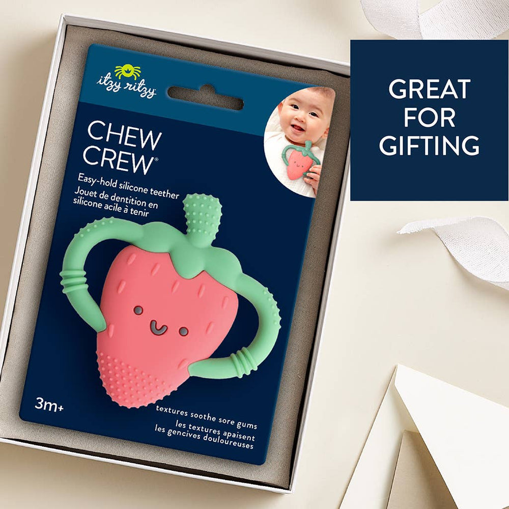Strawberry Chew Crew® - Premium teethers from Itzy Ritzy - Just $9.95! Shop now at Pat's Monograms
