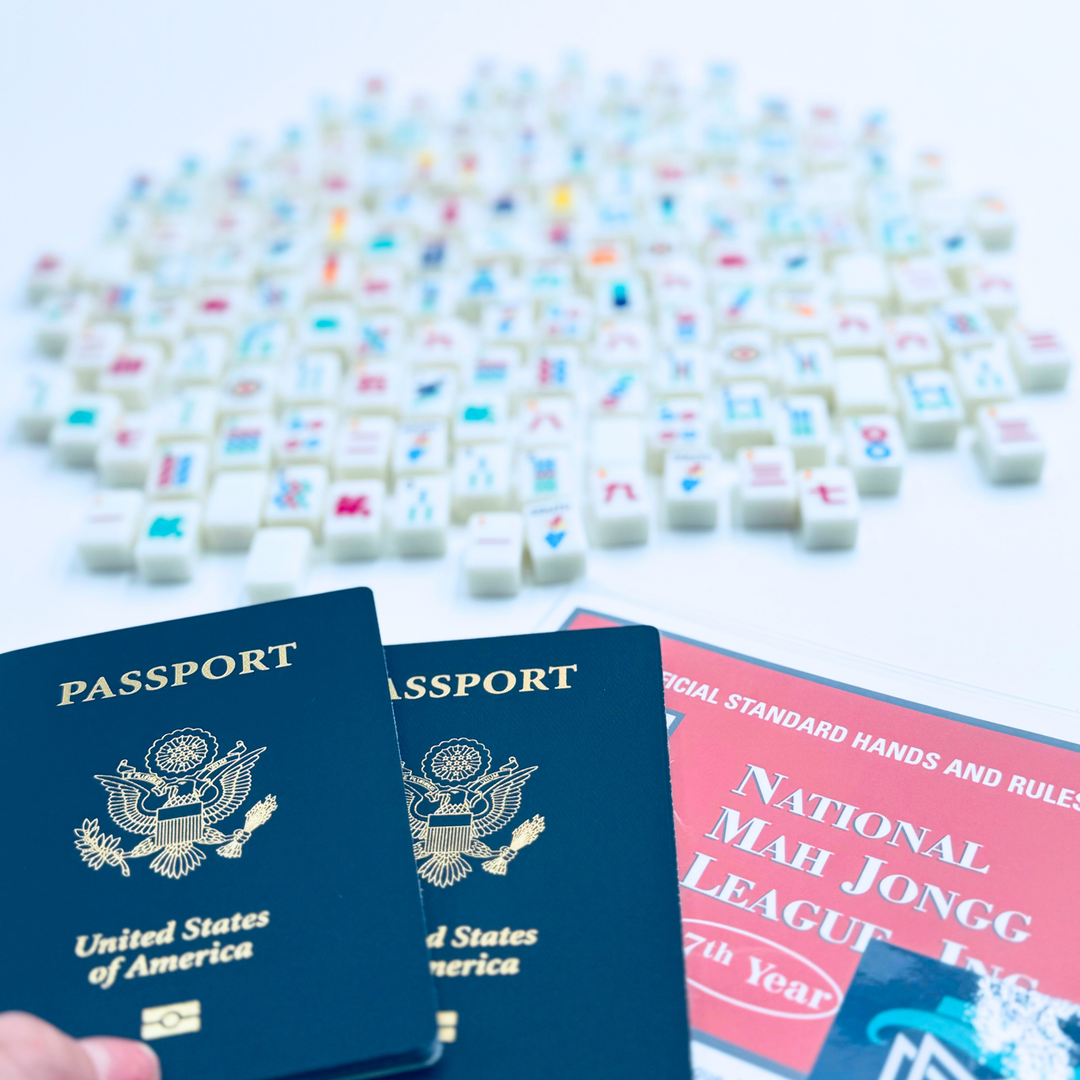 MINI TRAVEL MAHJONG  |  Mini Anywhere Series  |  White - Premium Mahjong from My Fair Mahjong - Just $195.95! Shop now at Pat's Monograms