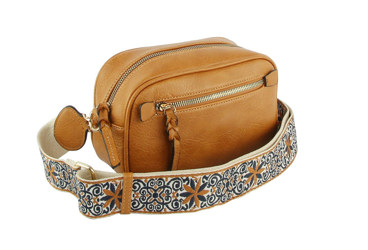 Boho Guitar Strap Women's Crossbody Bag - Premium Bags and Totes from MiMi Wholesale - Just $29.87! Shop now at Pat's Monograms
