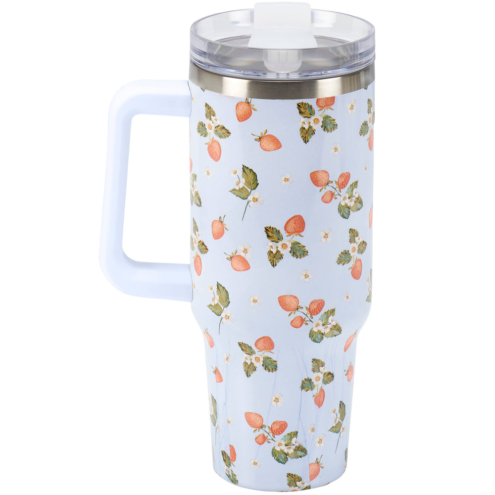 Strawberry Travel Mug - 40oz - Premium Tumblers from Primitives by Kathy - Just $40.25! Shop now at Pat's Monograms