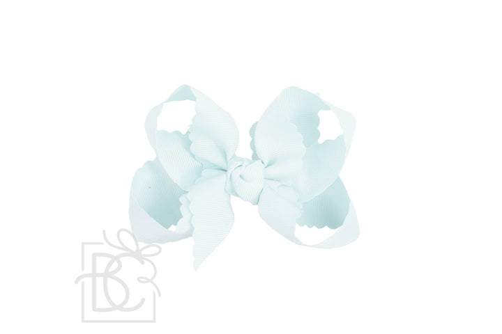 SCALLOPED EDGE BOW - Premium Hair Bows from Beyond Creations, LLC - Just $9.95! Shop now at Pat's Monograms