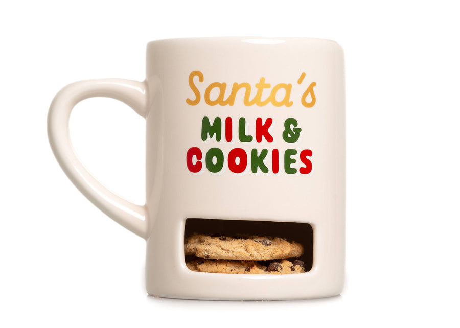 Santa’s Milk & Cookies Christmas Ceramic Mug, White - Premium drinkware from Pearhead - Just $11.95! Shop now at Pat's Monograms