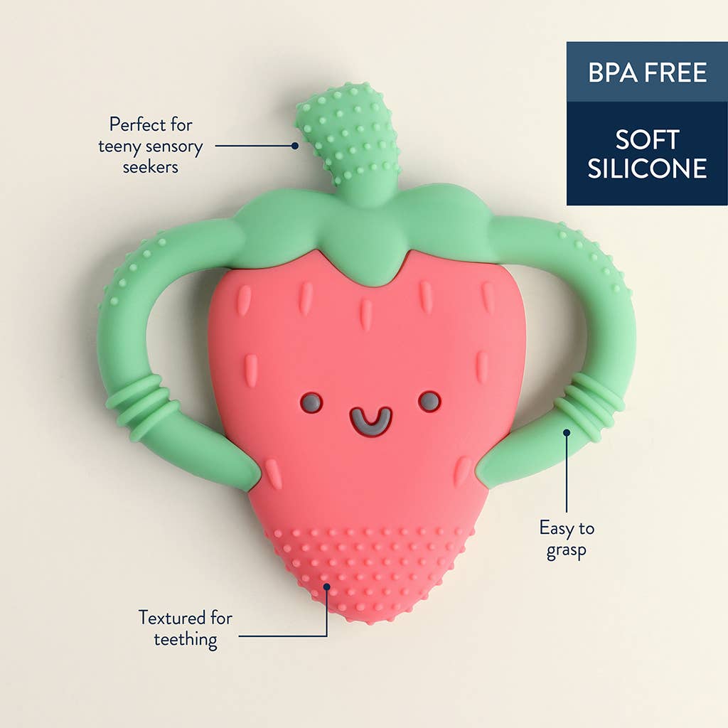 Strawberry Chew Crew® - Premium teethers from Itzy Ritzy - Just $9.95! Shop now at Pat's Monograms