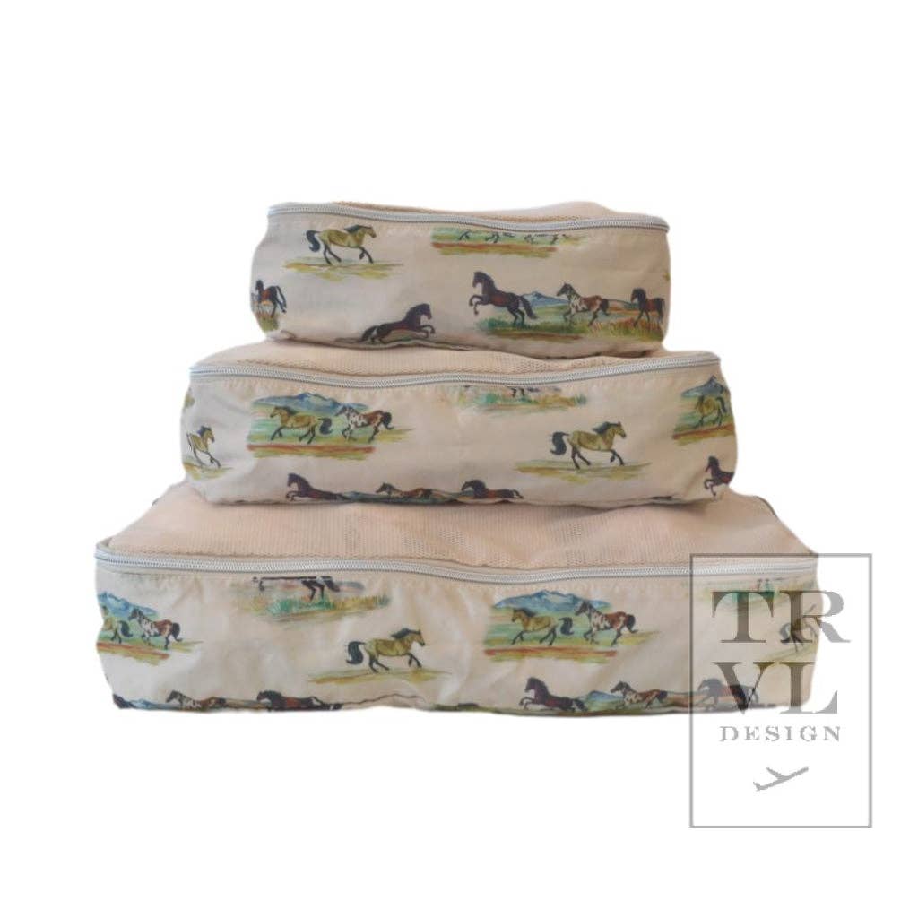 Packing Squad - Packing Cubes Wild Horses - Premium travel bag from TRVL Design - Just $38.95! Shop now at Pat's Monograms