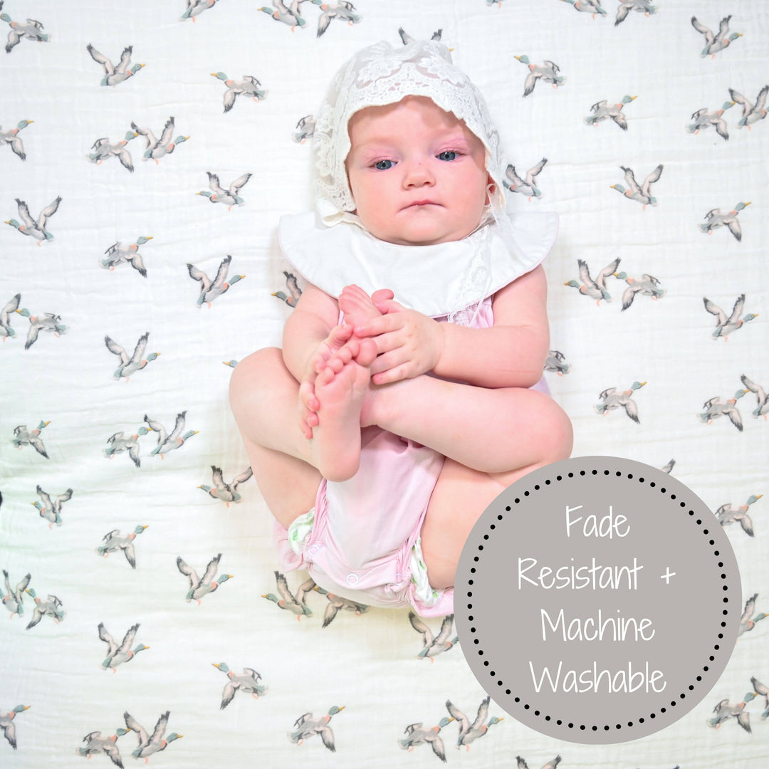 Quackin'up Baby Muslin Swaddle Blanket - Premium Swaddle from LollyBanks - Just $19.95! Shop now at Pat's Monograms