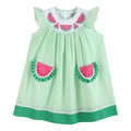 Green Seersucker Watermelon Smocked Bishop Dress - Premium Baby & Toddler Dresses from Lil Cactus - Just $38.95! Shop now at Pat's Monograms
