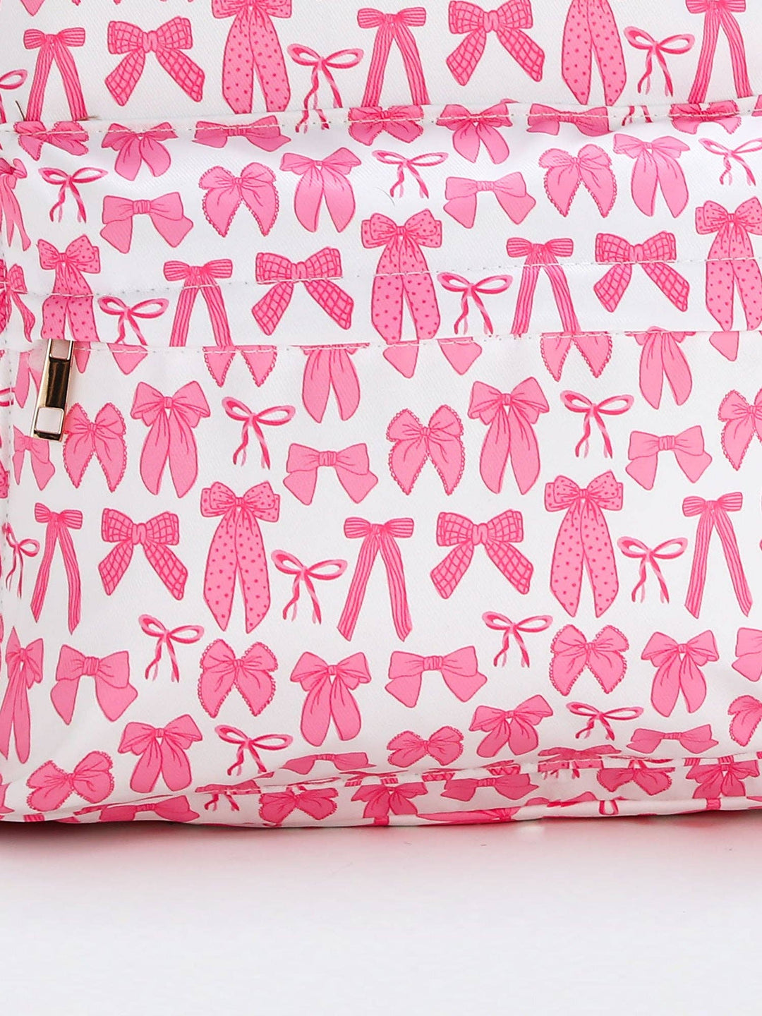 Bow Print Girls Canvas Backpack - Premium Backpack from sassy kids palace - Just $32! Shop now at Pat's Monograms