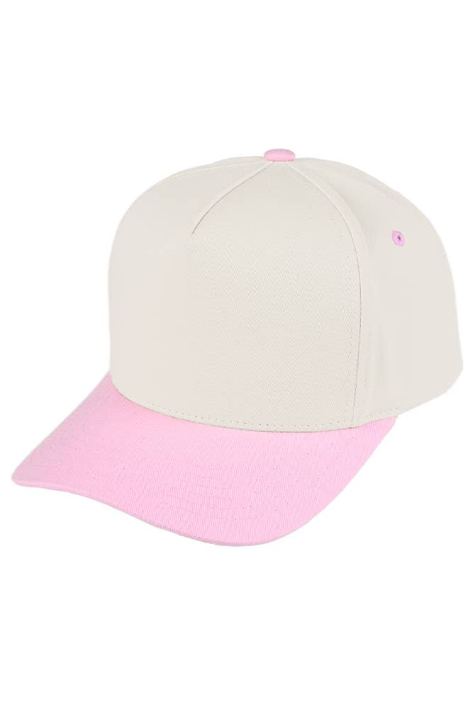 C.C Two Tone Canvas Trucker Hat Baseball Cap - Premium baseball cap from Hana - Just $12! Shop now at Pat's Monograms