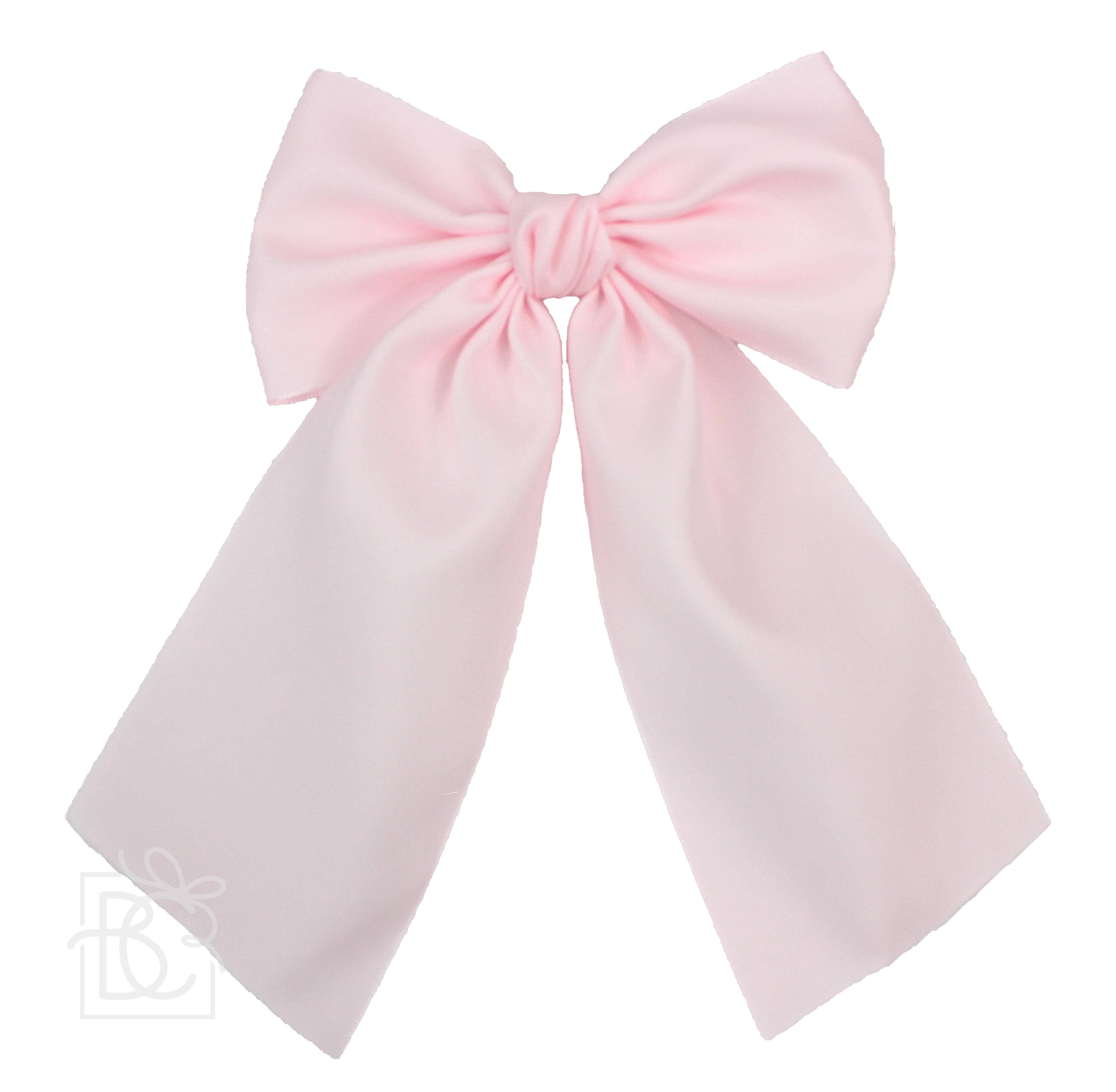 Matte Satin Longtail Hair Bow with Euro Knot - Premium Hairbows from Beyond Creations, LLC - Just $19.95! Shop now at Pat's Monograms