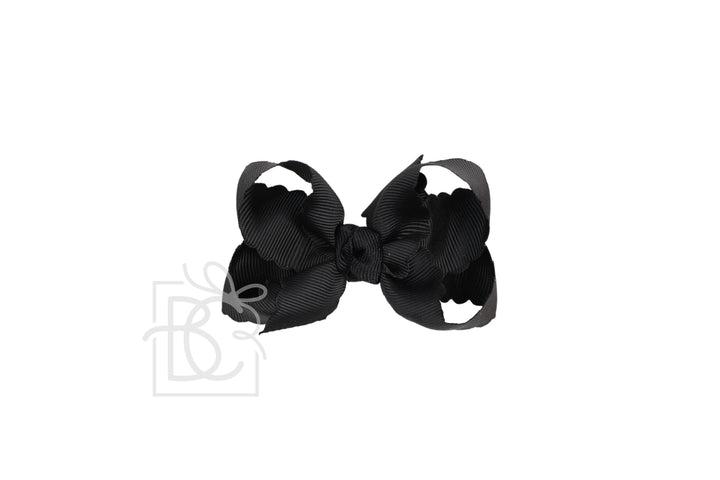 SCALLOPED EDGE BOW - Premium Hair Bows from Beyond Creations, LLC - Just $9.95! Shop now at Pat's Monograms