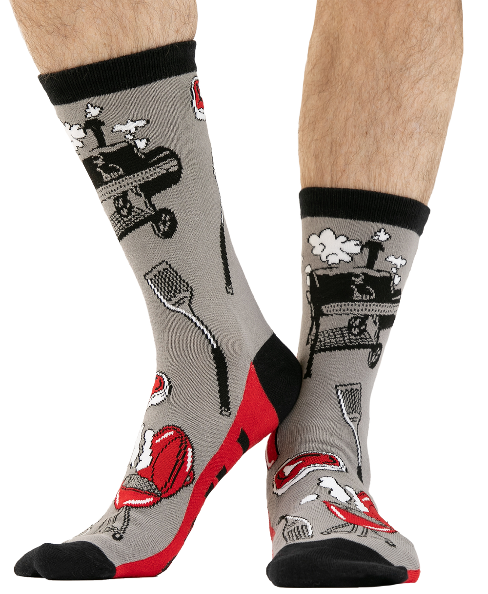 Grill Crew Sock - Premium Socks from Lazy One - Just $9.95! Shop now at Pat's Monograms