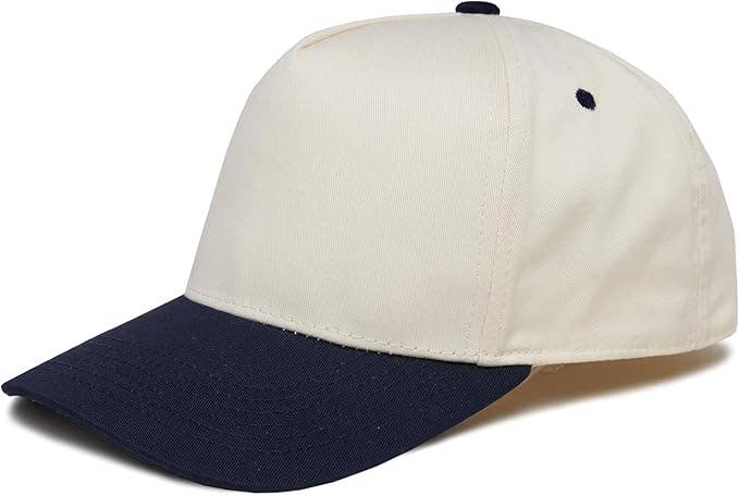 Kids/Baby Two Tone Vintage Cap - Navy/Beige - Premium Trucker Cap from Funky Junque - Just $15.95! Shop now at Pat's Monograms