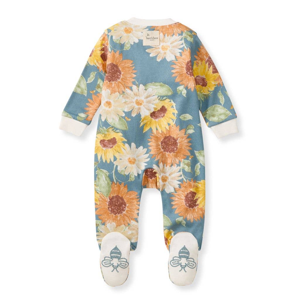Sunflowers Sleep & Play - Premium Baby & Toddler Outfits from Burt's Bees Baby - Just $16.95! Shop now at Pat's Monograms