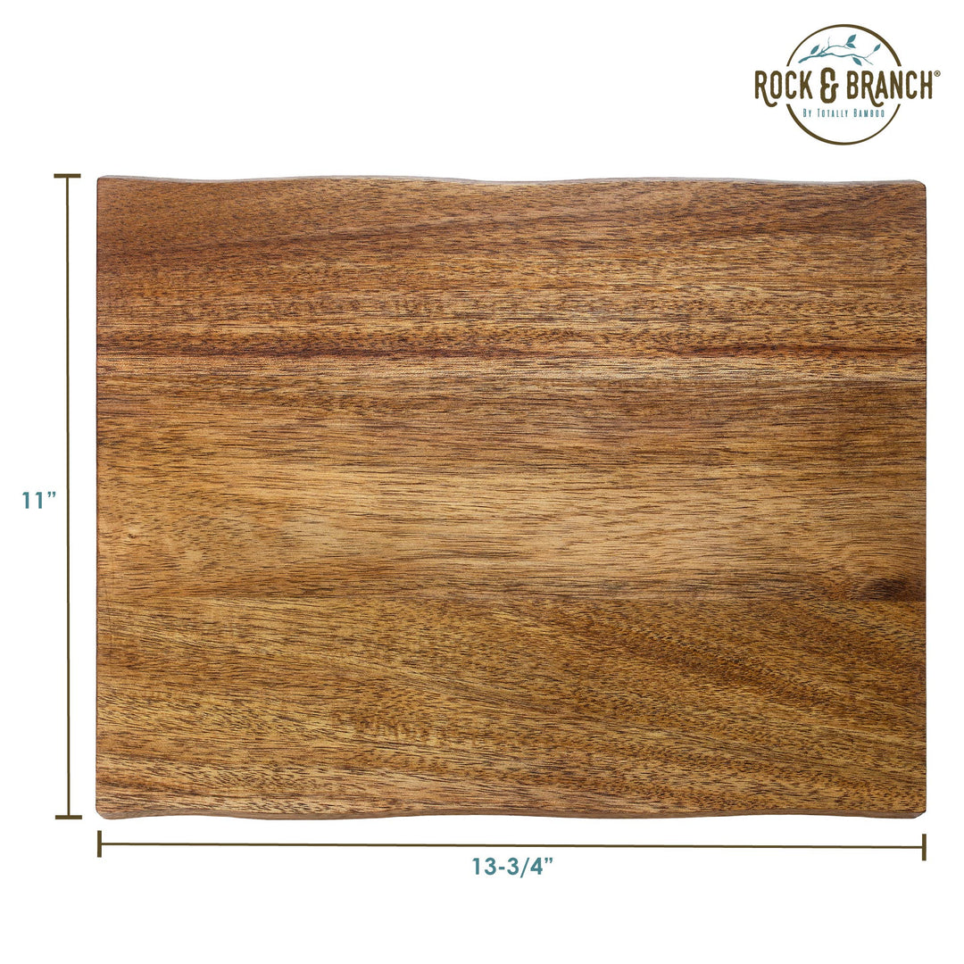 Acacia Wood Live Edge Charcuterie Board - Premium Cutting Boards from Totally Bamboo - Just $32.95! Shop now at Pat's Monograms