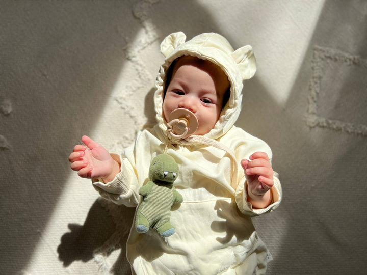 Bitzy Pal Natural Rubber Pacifier & Plush - Premium  from Itzy Ritzy - Just $14.95! Shop now at Pat's Monograms